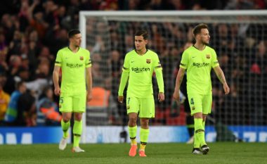 Eliminimi i turpshëm nga Liverpooli shkakton eksod te Barca, dhjetë lojtarë pritet të largohen në verë