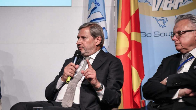 Hahn: Maqedonia e Veriut vendi më stabil politik në rajon, pres nisjen e negociatave me BE-në