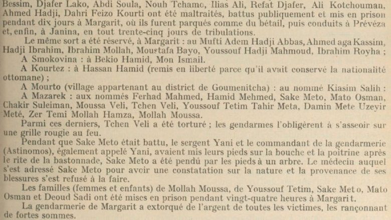 Dokumenti i vitit 1925 i Lidhjes së Kombeve, për torturat dhe shpërnguljet e shqiptarëve nga Epiri