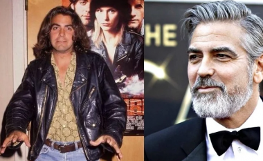George Clooney ndër vite ka ndryshuar stilin e flokëve, publikohen disa imazhe të viteve të ’80-ta dhe ’90-ta