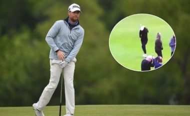 “Gjuajtja më e keqe e karrierës së tij”: Lojtari e godet me top golfi gruan e tij në kokë (Video)