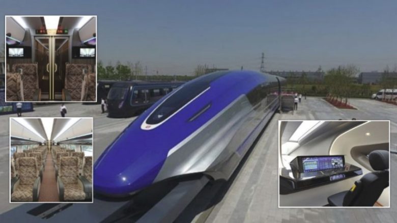 Kina zbulon trenin që ‘mund të udhëtojë me shpejtësi prej 600 kilometra në orë’ – paramendojeni, nga Londra në Paris, vetëm për 50 minuta (Foto/Video)