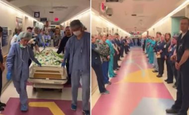Po e dërgonin për të dhuruar organet e saj, momenti prekës kur fëmija me “vdekje në tru” nderohet nga stafi i spitalit (Video)