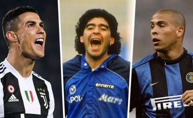 Si shkoi sezoni i parë i CR7 krahasuar me atë të Maradonas, Ronaldos dhe legjendave tjera që kanë luajtur në Serie A