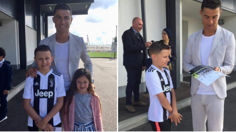 Ronaldo i realizon ëndrrën 10-vjeçarit që vuan nga tumori në tru