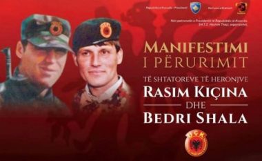 Përurohen shtatoret e heronjve Rasim Kiçina dhe Bedri Shala
