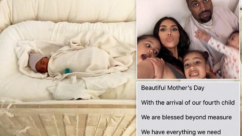 Kim Kardashian zbulon fotografinë e parë të fëmijës së katërt, djalin e ka pagëzuar me emrin Psalm