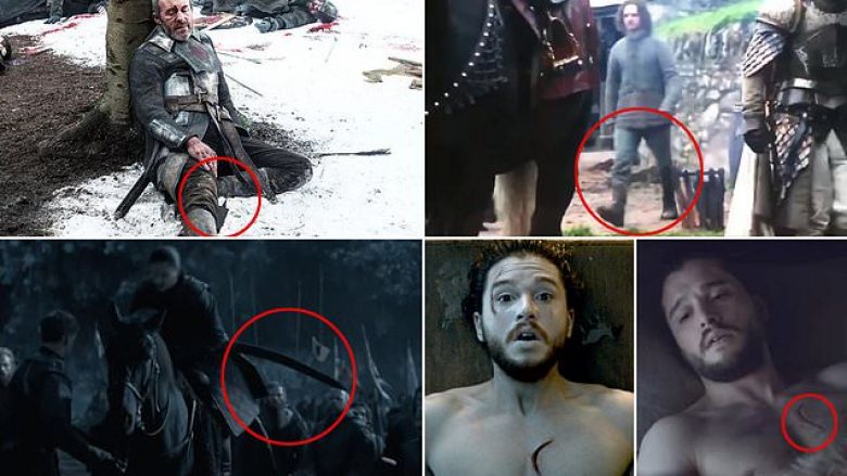 Një kabllo lap-topi, xhinse moderne e shpata gome, shikuesit symbrehtë vazhdojn të vërejnë gabime amatoreske në “Game of Thrones”