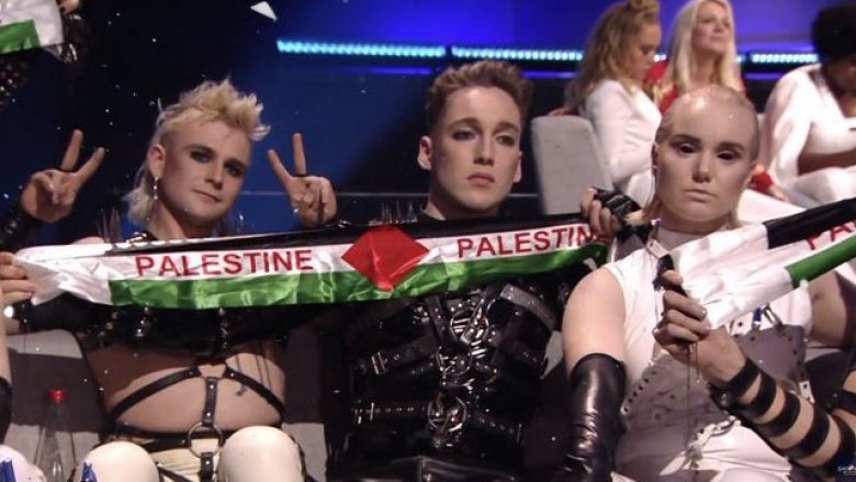 Përfaqësuesit e Islandës dolën në mbështetje të palestinezëve në Tel Aviv