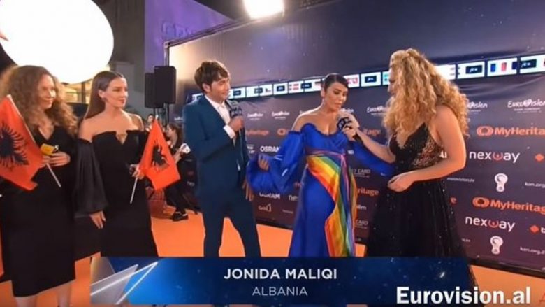 Jonida Maliqi shkëlqen në qilimin e Eurovisionit