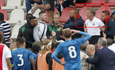 Dirk Kuyt përfshihet në përleshjen gjatë ndeshjes së grupmoshave U-19 të Ajaxit dhe Feyenoordit