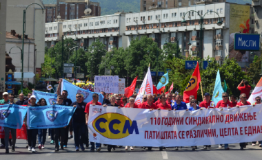 Konfederata e sindikatave filloi protestën sindikale në Shkup