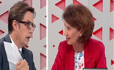 Siljanovska dhe Pendarovski kërcënojnë njëri tjetrin me padi penale në debatin e fundit televiziv