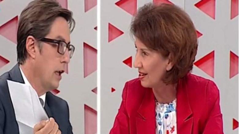 Siljanovska dhe Pendarovski kërcënojnë njëri tjetrin me padi penale në debatin e fundit televiziv