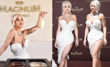 Rita Ora imazhi i "Magnum" në Festivalin e Kanës, duket sensacionale me dukjen e saj