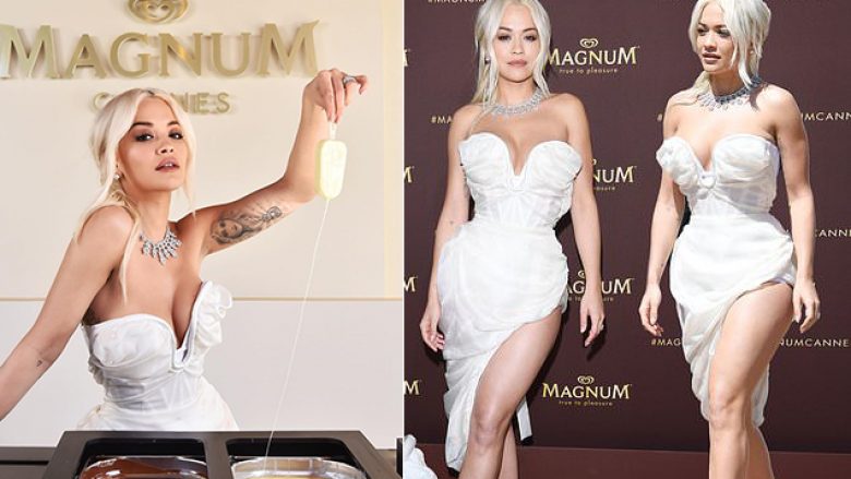 Rita Ora imazhi i “Magnum” në Festivalin e Kanës, duket sensacionale me dukjen e saj