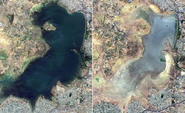 Një nga qytetet më të mëdha në Indi po mbetet pa ujë, imazhet satelitore e dëshmojnë këtë (Foto)