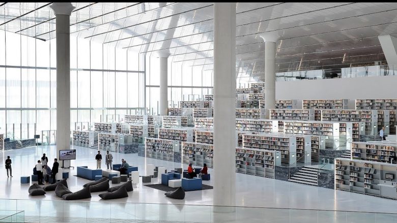 Koleksioni me mbi një milion libra, në bibliotekën më moderne në botë