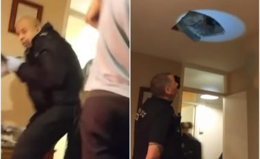 Policia ndërpreu ahengun duke kërkuar një të ri, ai nuk e kishte nga t’ia mbante – befasisht filloi të shembet tavani (Video)
