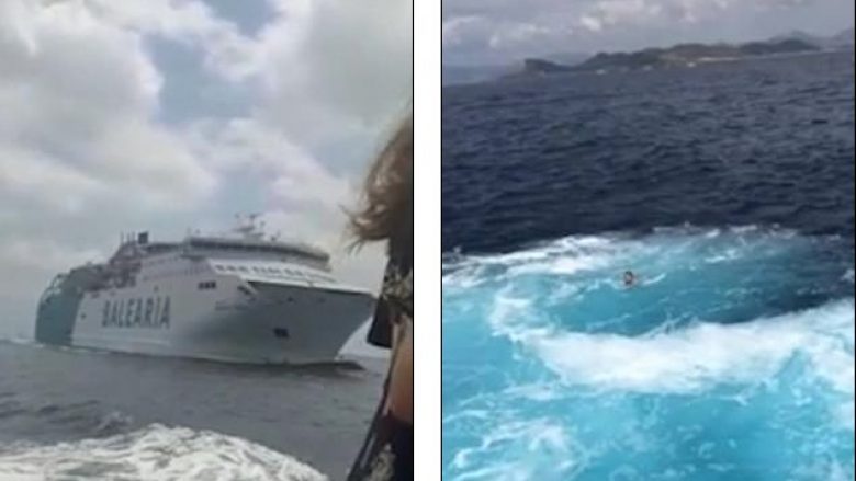 Mendoi se anija në të cilën gjendej do të përplasej me një tjetër, gruaja kërcen në ujë nga frika (Video)