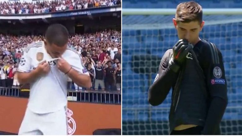 Fansat e Chelseat të mërzitur – pas Courtois edhe Hazard e puth stemën e Real Madridit në prezantim