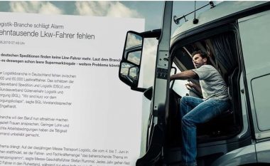 Gjermania kërkon 45 mijë deri 60 mijë shoferë kamionësh