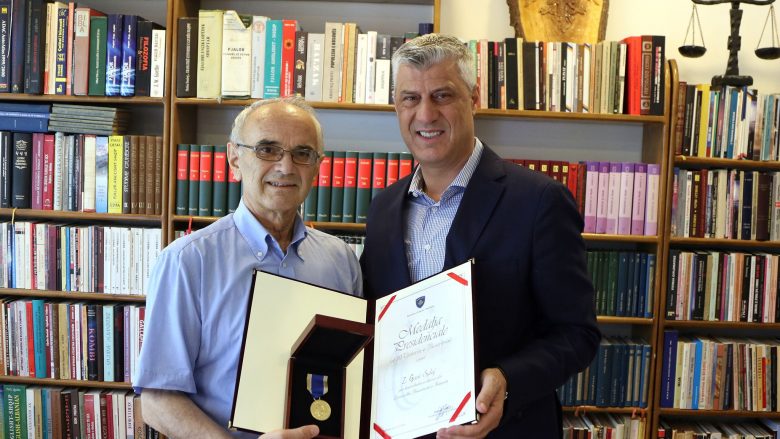 Thaçi dekoroi veprimtarin Gani Sylaj me Medalje Presidenciale