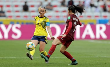 Kosovare Asllani shënon në fitoren bindëse të Suedisë ndaj Tajlandës në Kampionatin Botëror