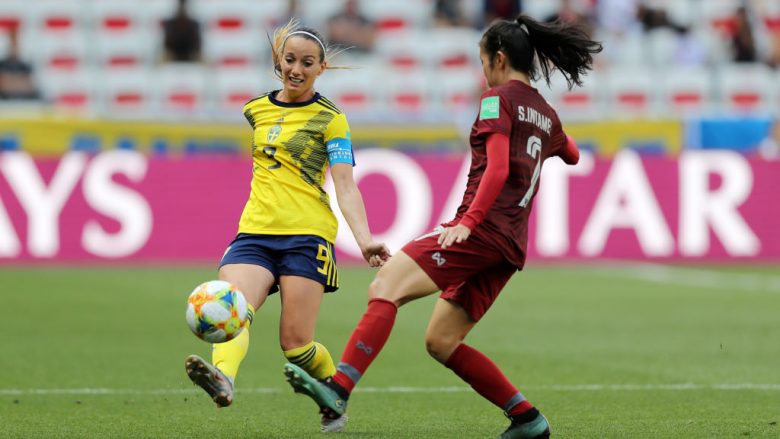 Kosovare Asllani shënon në fitoren bindëse të Suedisë ndaj Tajlandës në Kampionatin Botëror