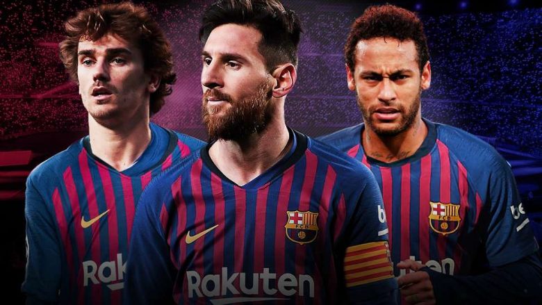 Formacionet e Barcelonës me Neymar dhe Griezmann në skuadër