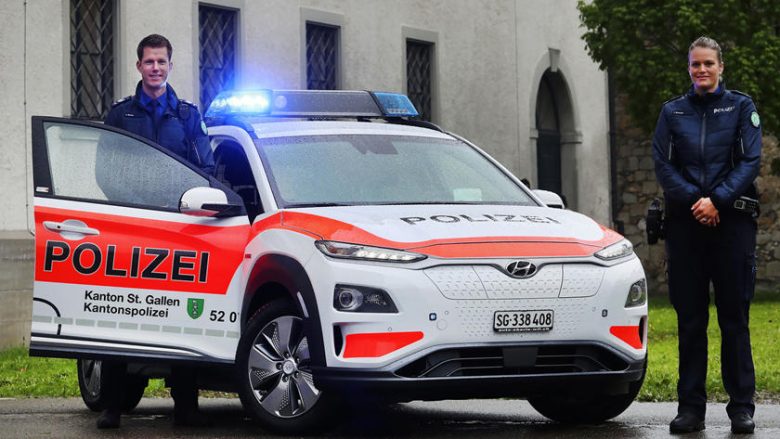 Njësiti policor zvicerian po shfrytëzon Hyundai Kona EV (Foto)