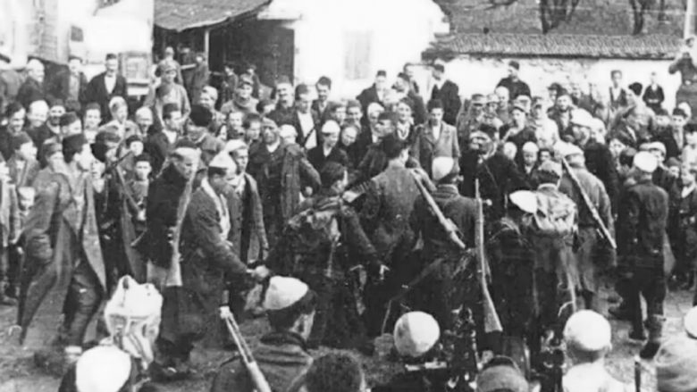 Fjalimi i Shaban Polluzhës dhe Mulla Ilaz Brojës në Sanxhak, në vjeshtën e vitit 1941