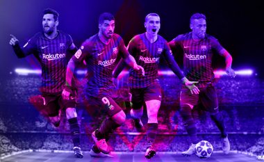 Messi, Suarez, Neymar dhe Griezmann në Barcelonë: Sulmi më i mirë ndonjëherë? Tri formacionet që Valverde mund t'i përdorë  