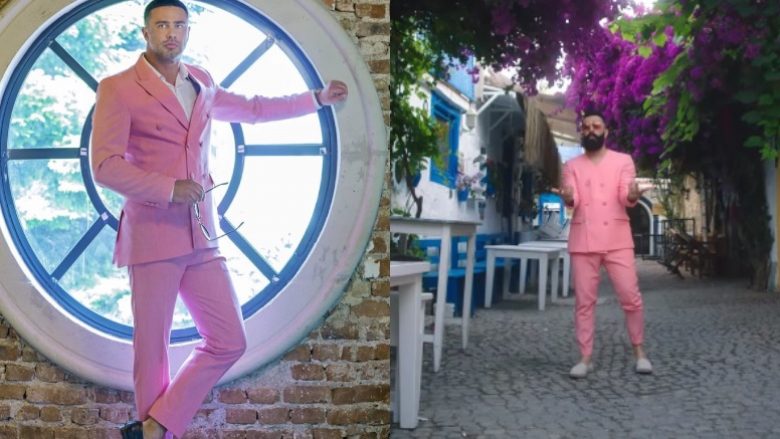 Kostumet rozë, trendi i meshkujve të estradës këtë verë