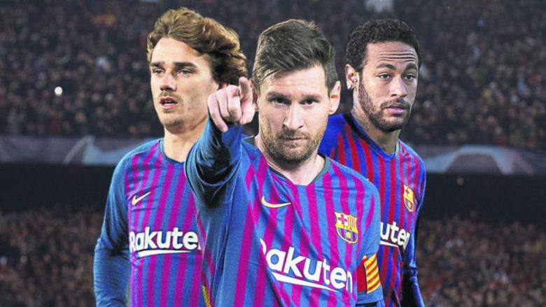 Barcelona i dëshiron të dy, Griezmann dhe Neymar pëlqehen si partner të Messit