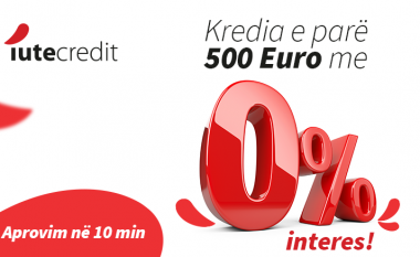 IuteCredit me ofertën më të re, kredi 500 euro me 0% interes