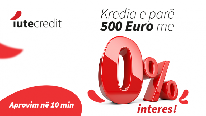 IuteCredit me ofertën më të re, kredi 500 euro me 0% interes