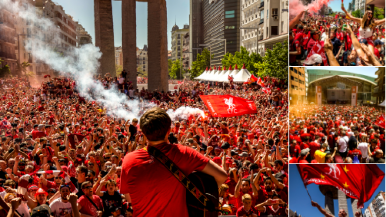 Tifozët e Liverpoolit pushtojnë Madridin para finales së Ligës së Kampionëve