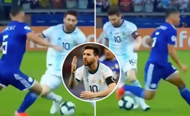 Driblimi i Messit ndaj lojtarit të Paraguait është bërë hit në rrjetet sociale