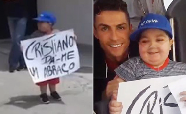 Ronaldo bën një gjest madhështor, ndalon autobusin e Portugalisë dhe fton në bord fëmijën e sëmurë për të bërë foto me të