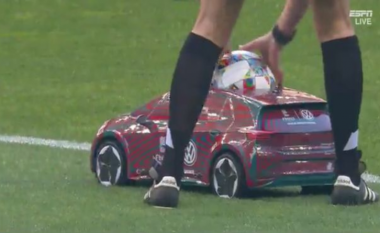 Trendi i futjes së topit me makinë lodër u aplikua edhe në finale të Ligës së Kombeve