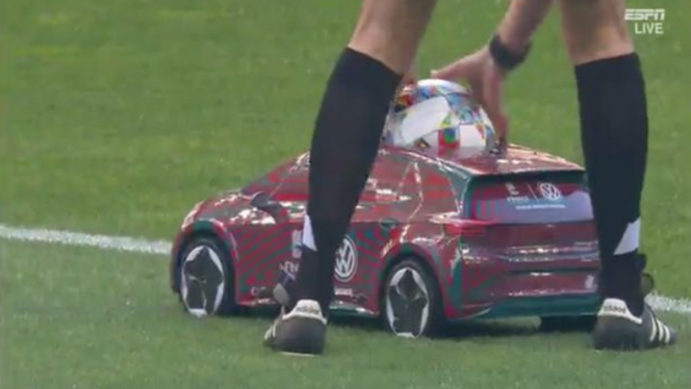 Trendi i futjes së topit me makinë lodër u aplikua edhe në finale të Ligës së Kombeve