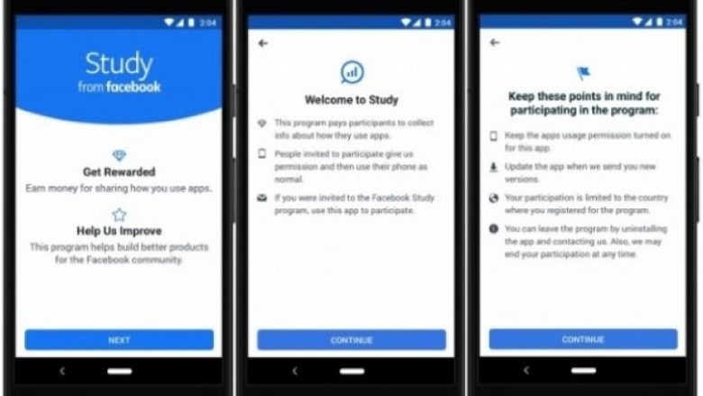 Facebook do t’i paguajë njerëzit për informacionet se si e përdorin telefonin