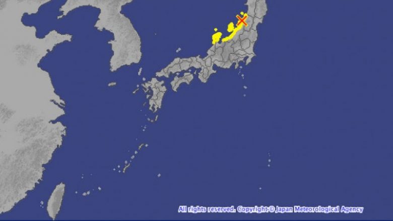 Alarm për cunami pas tërmetit të fuqishëm në Japoni