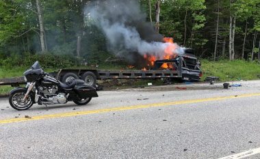 Përplasen për një kamion, shtatë motoçiklistë në SHBA gjejnë vdekjen në vend – disa të tjerë të lënduar (Video)