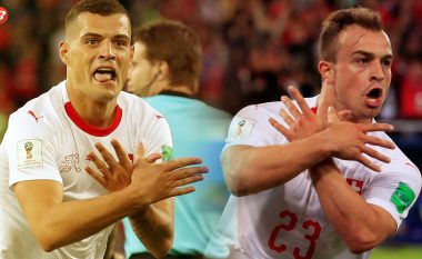 Xhaka dhe Shaqiri një vit më parë gjunjëzuan Serbinë me golat e tyre në Kampionatin Botëror