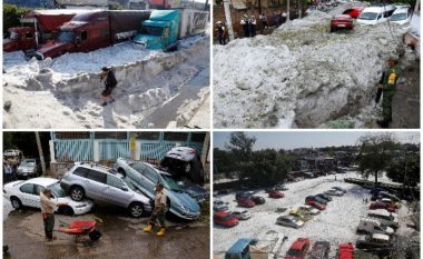 Derisa në shumë vende të Evropës temperaturat kanë arritur mbi 40 gradë celsius, Meksika mbulohet nga akulli (Foto/Video)