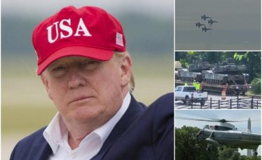 Trump premton spektakël për 4 korrikun, nxjerr tanket, bombarduesit dhe mjetet tjera ushtarake në Washington (Foto/Video)