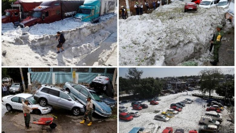 Derisa në shumë vende të Evropës temperaturat kanë arritur mbi 40 gradë celsius, Meksika mbulohet nga akulli (Foto/Video)