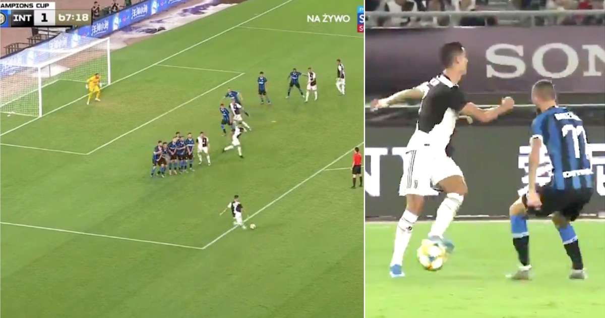 Cristiano Ronaldo magjik ndaj Interit: Driblime, gol me goditje dënimi dhe spektakël me fansat